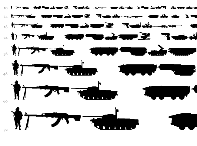 Soviet Kit font waterfall