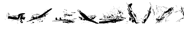 World War II Warplanes 2 font