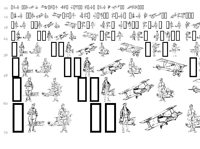 WW1 font waterfall