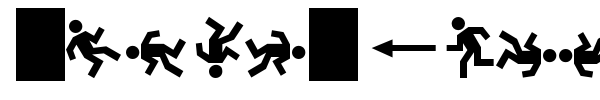 Dancefloor Exit font preview