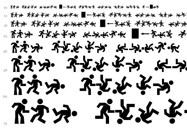 Dancefloor Exit font waterfall