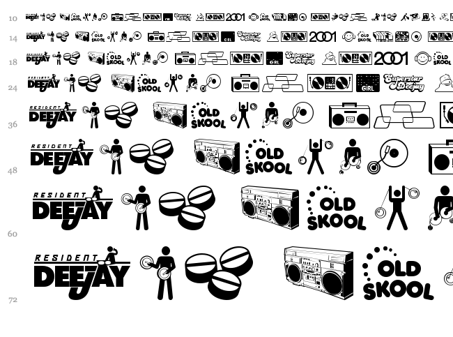 Deejay Supreme font waterfall