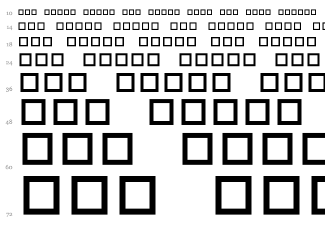 Destiny's Music Dings font waterfall