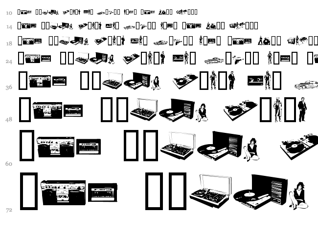 Fenotype Dings font waterfall