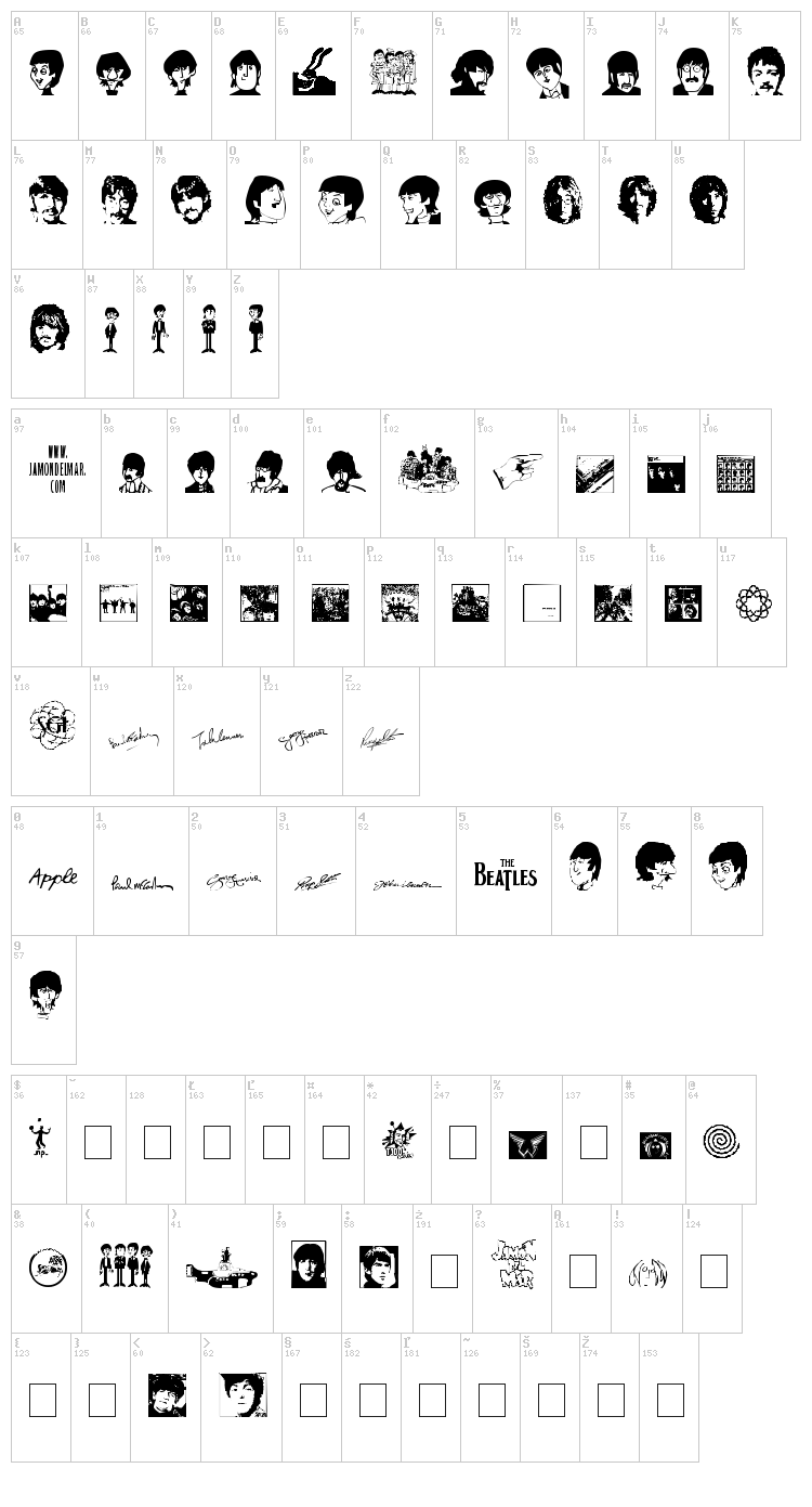 Jamon del Mar font map