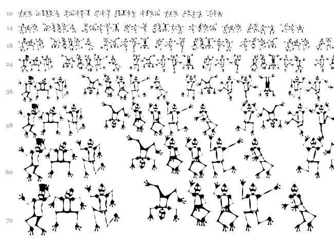 Mr Robot Funk font waterfall