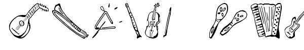 Music for a while font