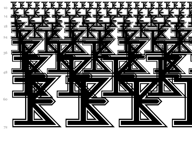 The Kiss Font font waterfall