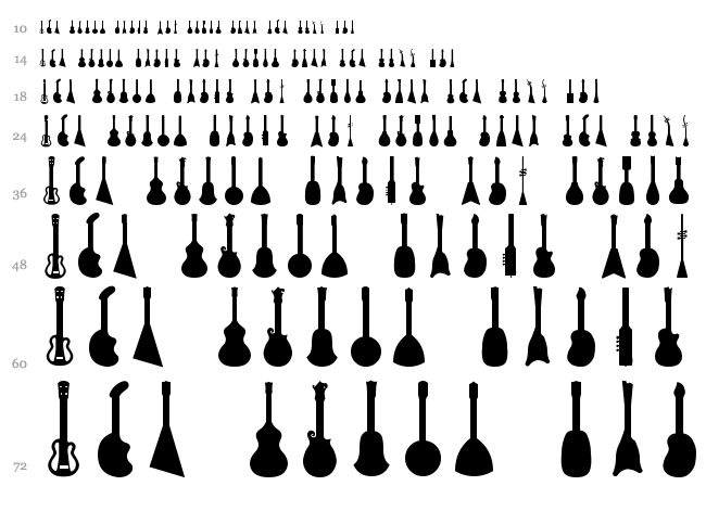Ukulele font waterfall