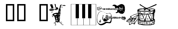 WM Music font preview
