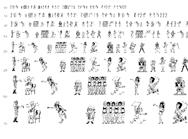 26Woman font waterfall