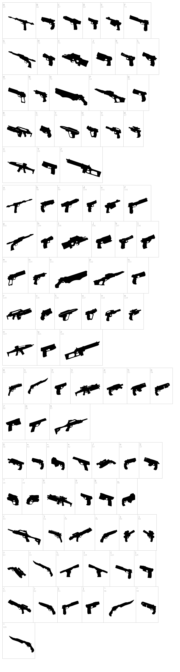 2nd Amendment 2050 font map