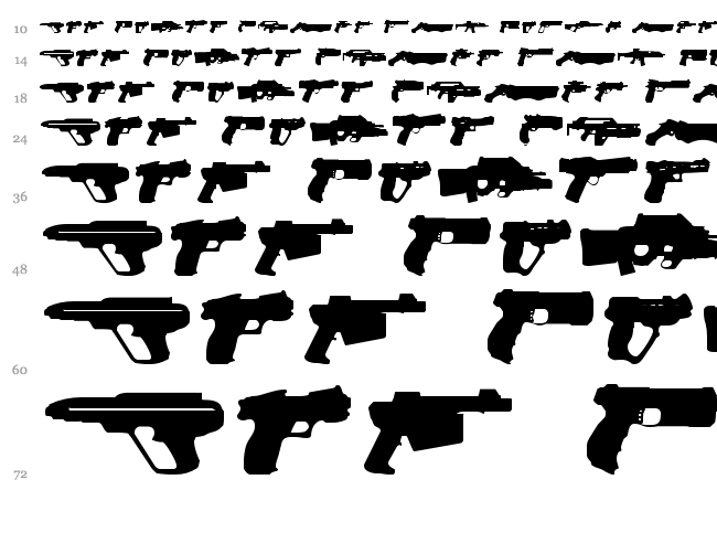 2nd Amendment 2050 font waterfall