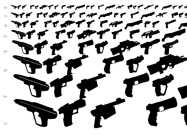 2nd Amendment 2050 font waterfall
