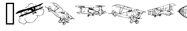 Aeroplanes font
