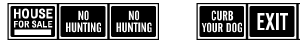 All Purpose Signs JL font