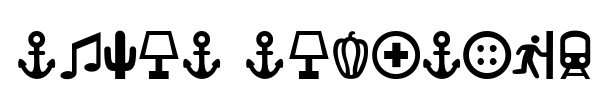 Ancla Alphabet font