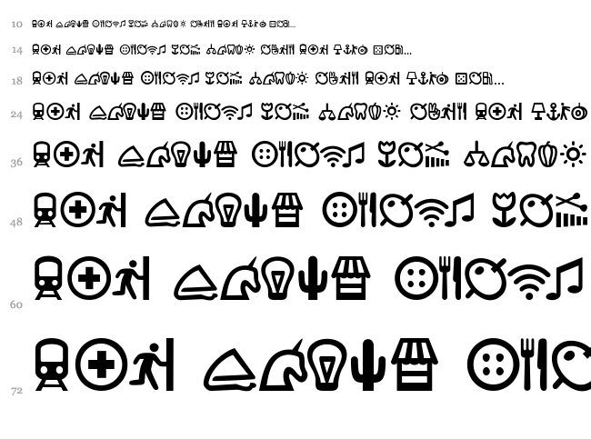 Ancla Alphabet font waterfall