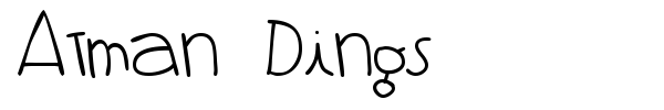 Atman Dings font