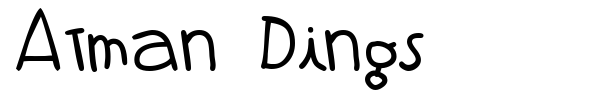 Atman Dings font preview