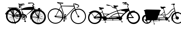 Bikes font preview