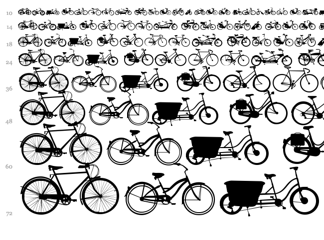 Bikes font waterfall
