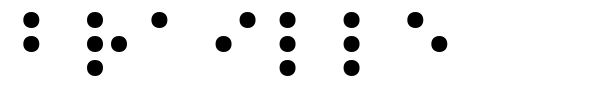 Braille font