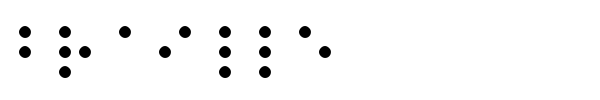 Braille font