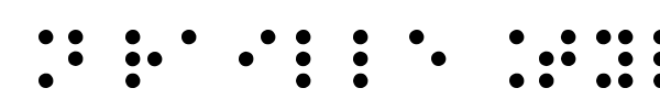 Braille Type font