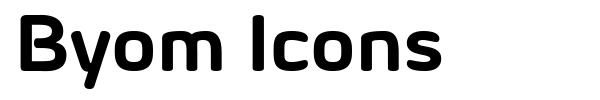 Byom Icons font preview
