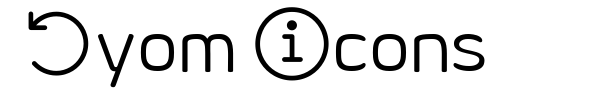 Byom Icons font preview