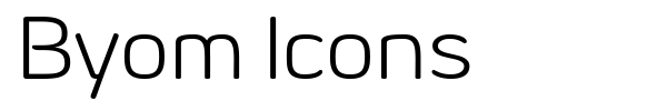Byom Icons font preview