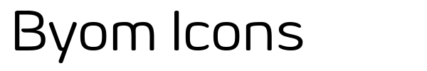 Byom Icons font preview