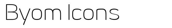 Byom Icons font preview