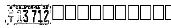 Californian cars font