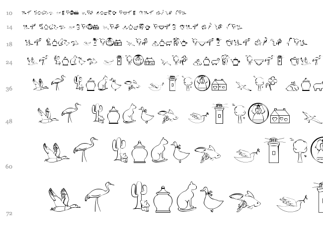 CaliKat's Path Draws LT font waterfall