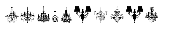 Chandelier font