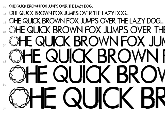 Christian Crew font waterfall