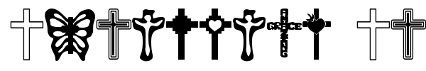 Christian Crosses font