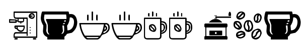 Coffee Icons font