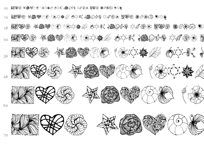 Digi Stamps One font waterfall