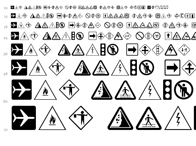 Ding Dongs signs o'the times font waterfall