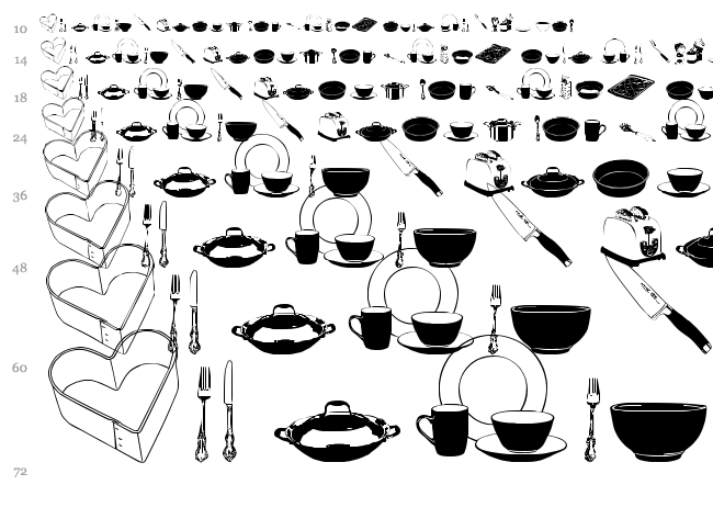 DJ Kitchen font waterfall