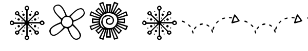 DJB Doodled Bits font