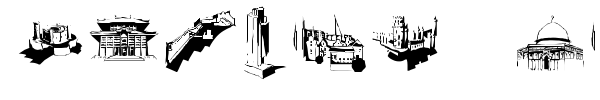 Famous Buildings font