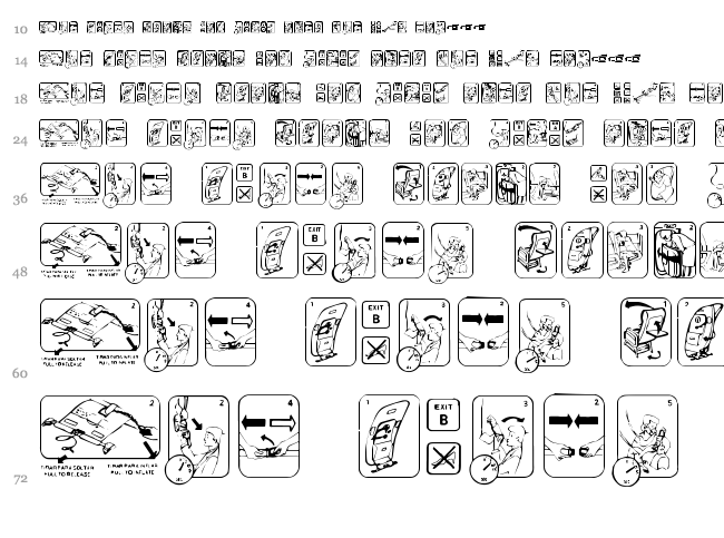 Fasten Your Seat Belt font waterfall