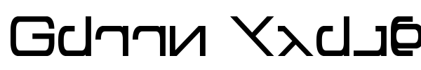 Green Martian font
