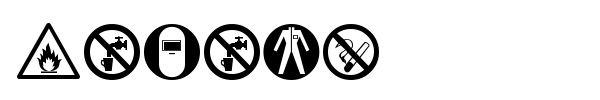 Hazard font
