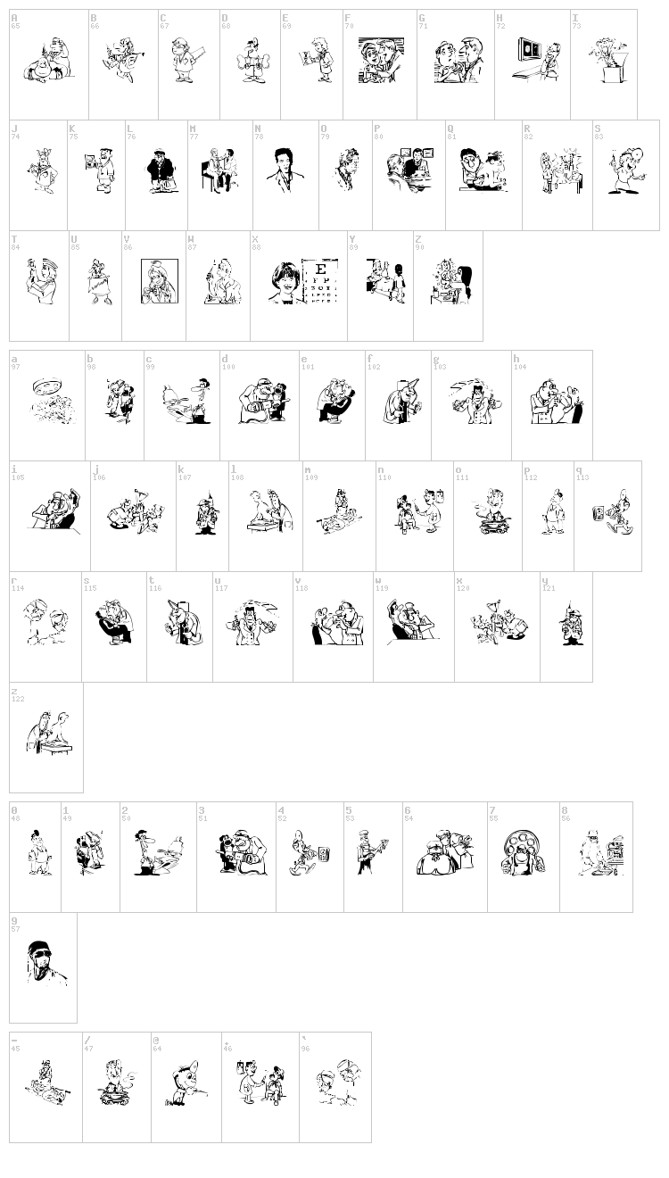 Hello Doc font map