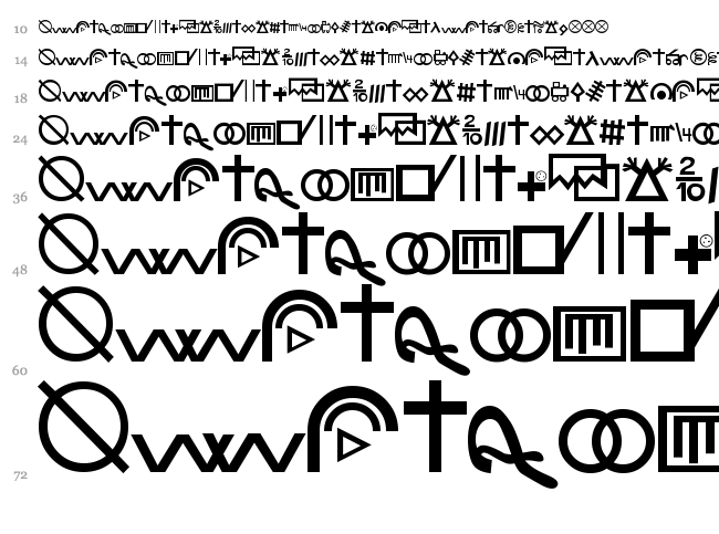 Hobo Signs font waterfall